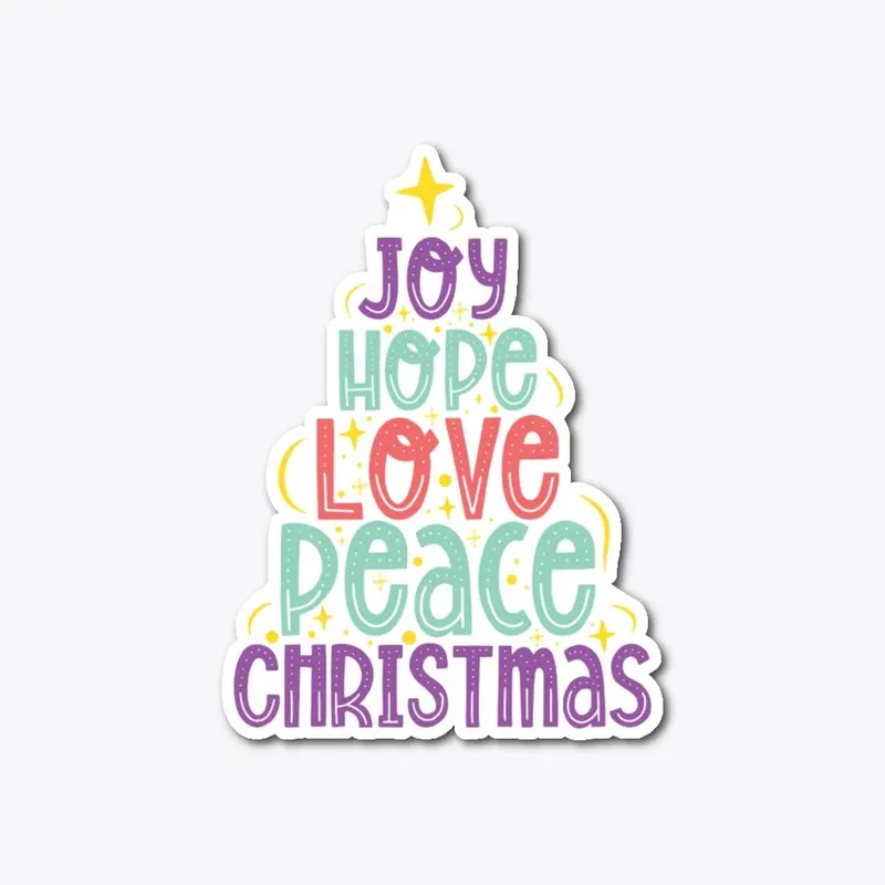 Joy Hope Love Peace Christmas Quote